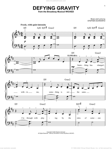 Defying Gravity (from Wicked)