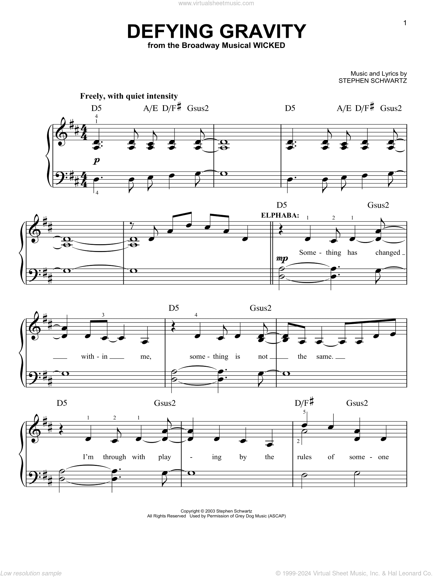 Defying Gravity (from Wicked)