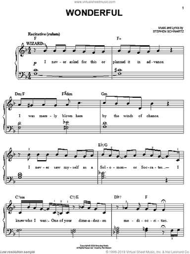 Wonderful (from Wicked)