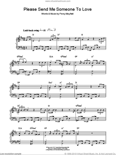 Please Send Me Someone To Love, (intermediate)
