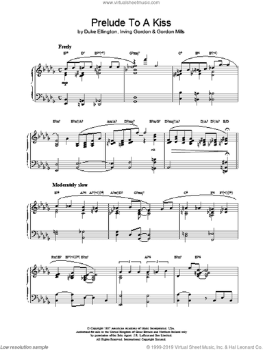 Prelude To A Kiss, (intermediate)