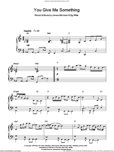 You Give Me Something, (intermediate)
