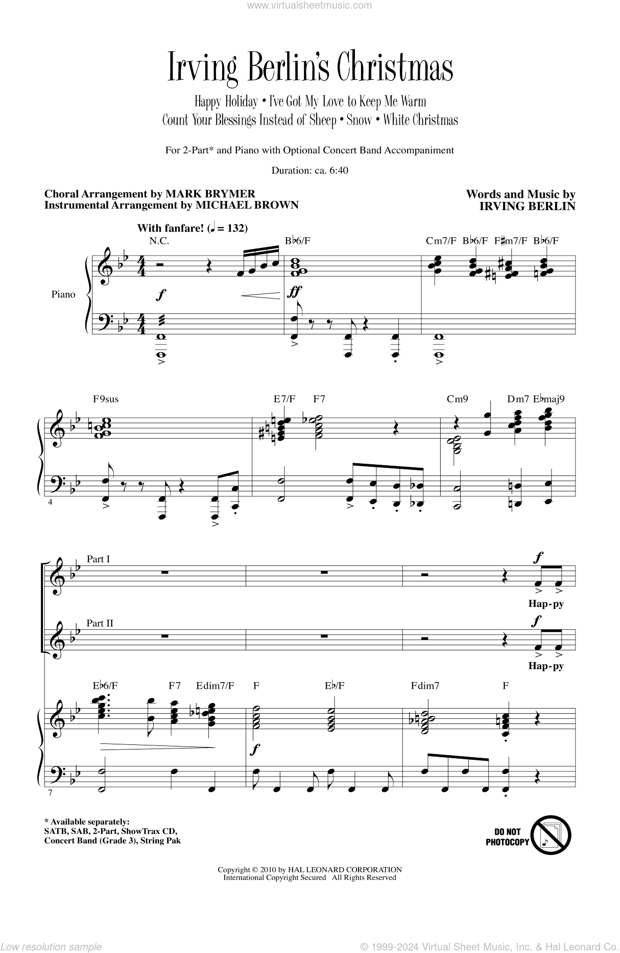 Irving Berlin's Christmas (Medley)