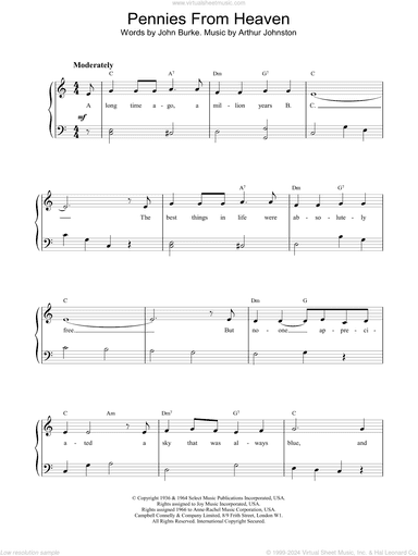 Pennies From Heaven, (intermediate)