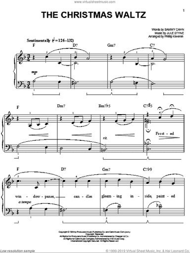 The Christmas Waltz [Jazz version] (arr. Phillip Keveren)