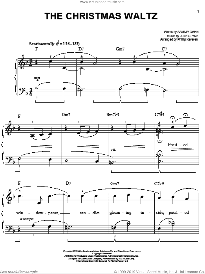 The Christmas Waltz [Jazz version] (arr. Phillip Keveren)