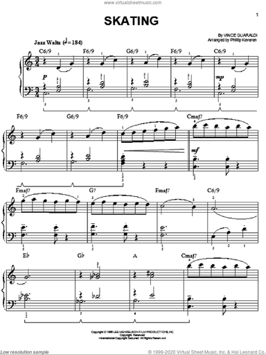 Skating [Jazz version] (arr. Phillip Keveren)