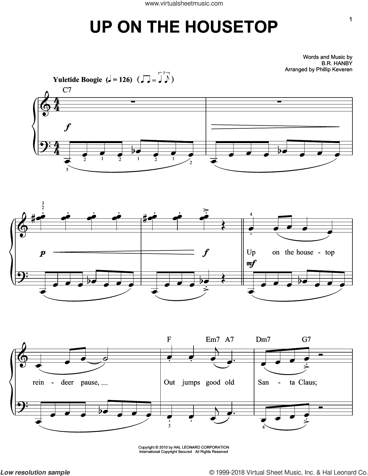 Up On The Housetop [Jazz version] (arr. Phillip Keveren)