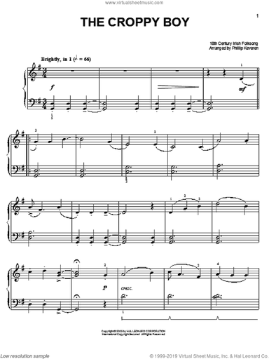 The Croppy Boy (arr. Phillip Keveren)