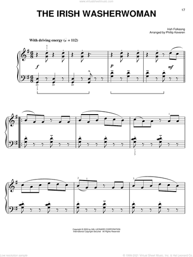 The Irish Washerwoman (arr. Phillip Keveren)