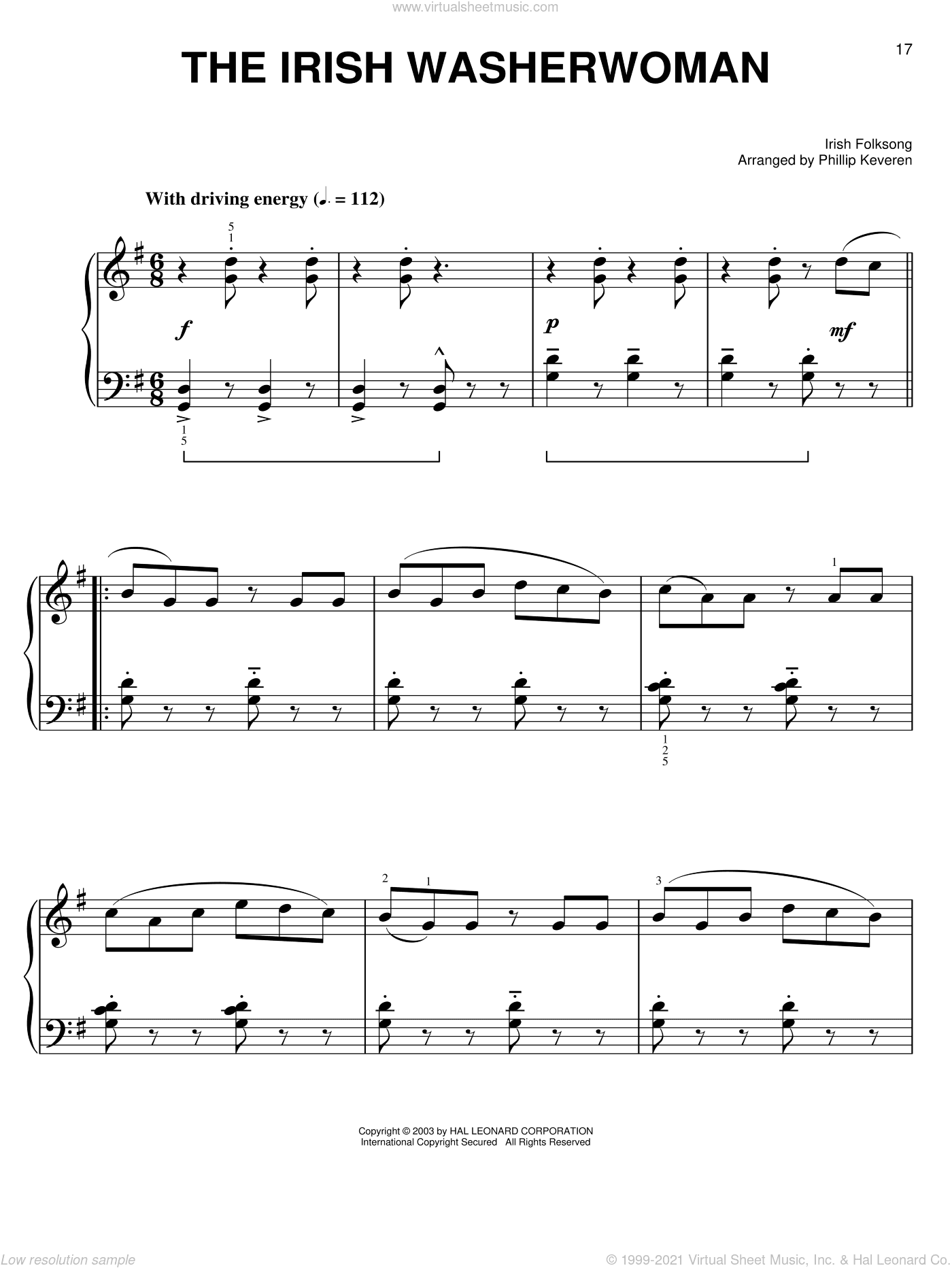 The Irish Washerwoman (arr. Phillip Keveren)