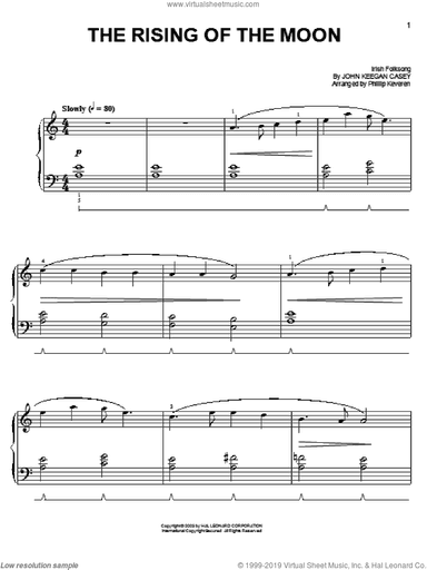 The Rising Of The Moon (arr. Phillip Keveren)