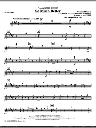 So Much Better (from Legally Blonde) (complete set of parts)
