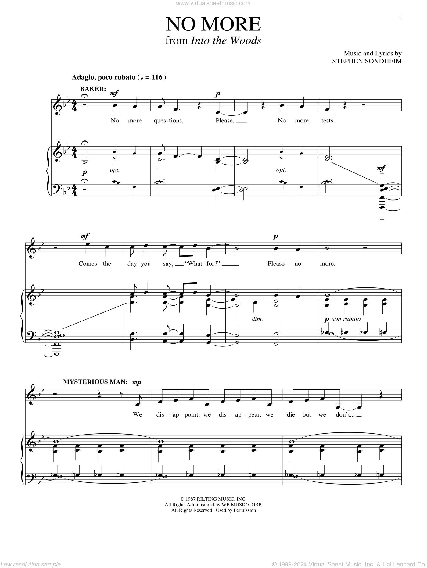 No More (from Into The Woods)
