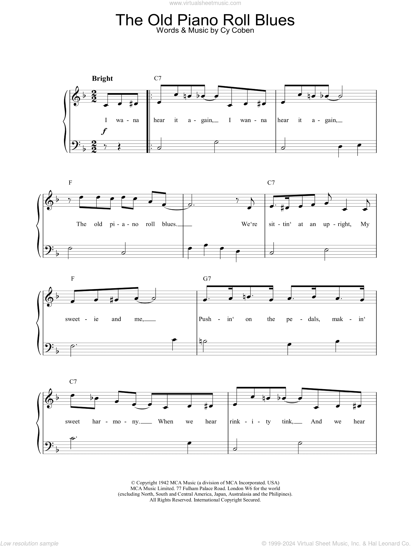 The Old Piano Roll Blues
