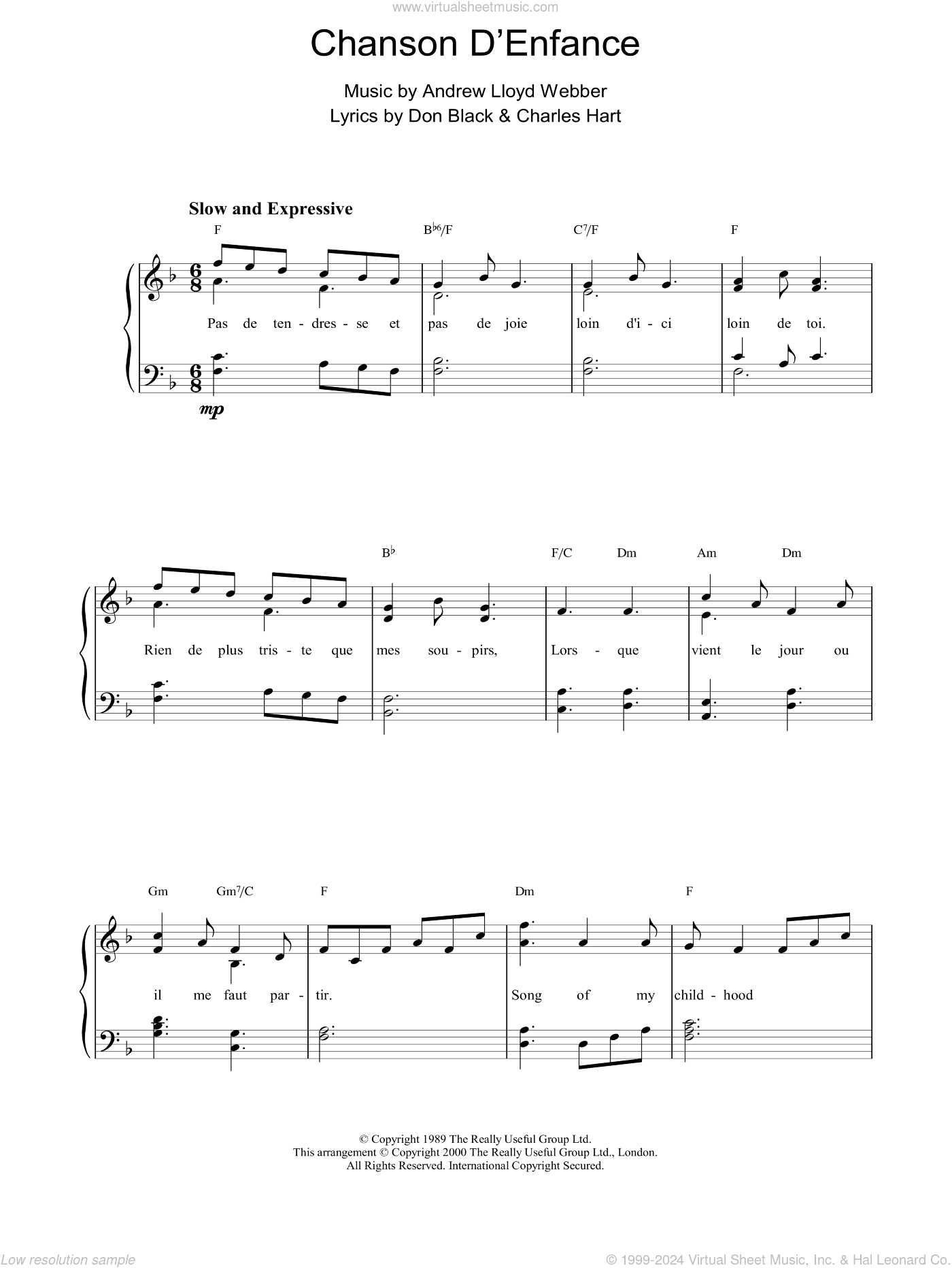 Chanson D'Enfance