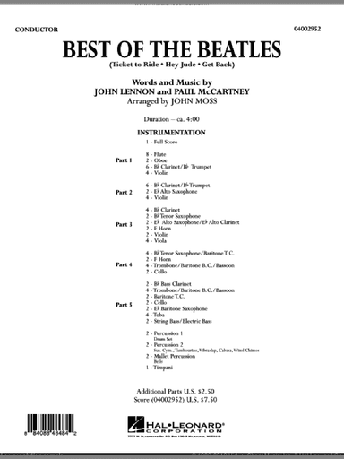 Best of The Beatles (arr. John Moss) (COMPLETE)