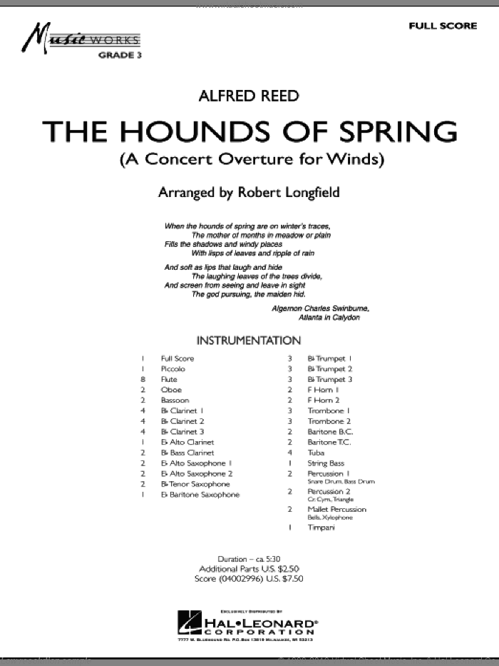 The Hounds Of Spring (COMPLETE)