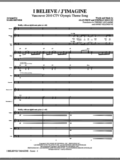 I Believe / J'Imagine (COMPLETE)