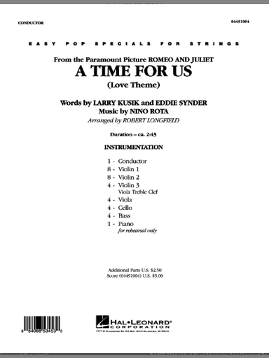 A Time For Us (Love Theme) (COMPLETE)