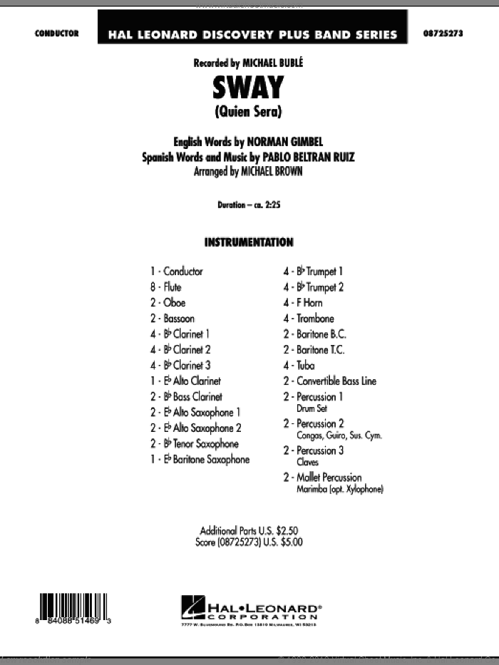 Sway (Quien Sera) (COMPLETE)