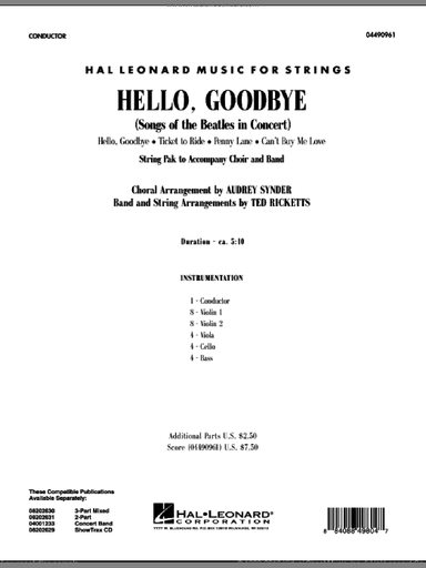 Hello, Goodbye (Songs Of The Beatles In Concert)