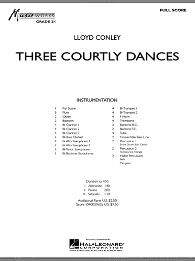 Three Courtly Dances (COMPLETE)