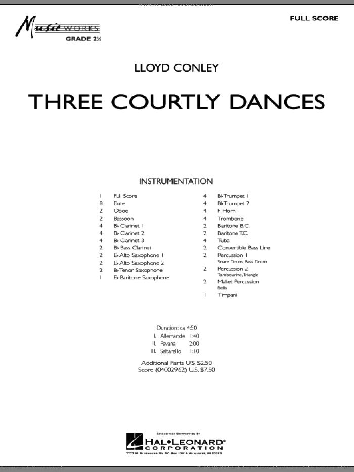 Three Courtly Dances (COMPLETE)