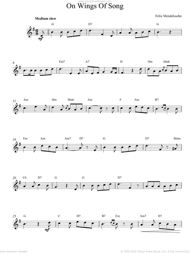 On Wings Of Song