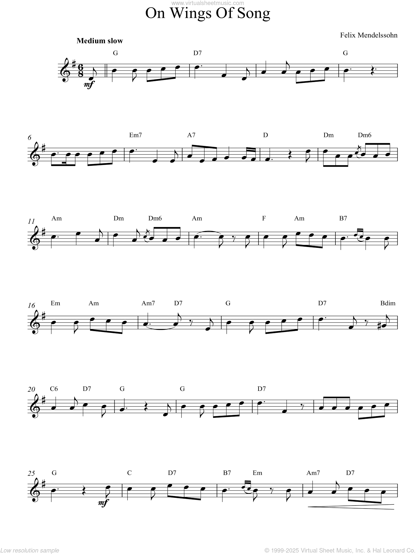 On Wings Of Song