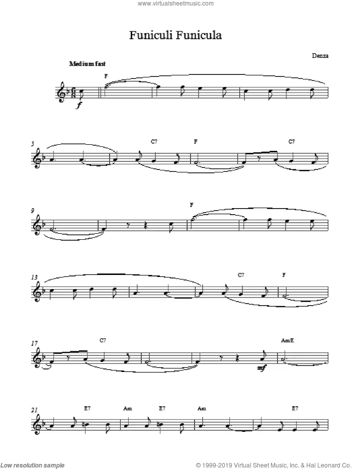 Funiculi Funicula (Top Line)