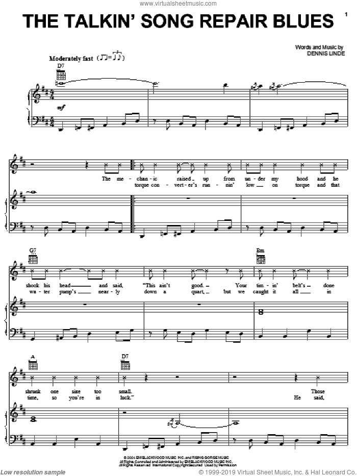 The Talkin' Song Repair Blues