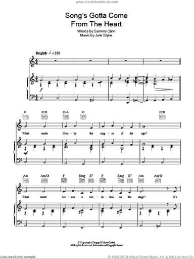 The Song's Gotta Come From The Heart