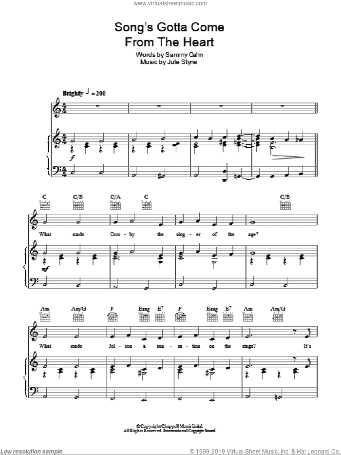 The Song's Gotta Come From The Heart