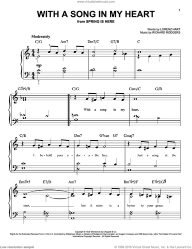 With A Song In My Heart