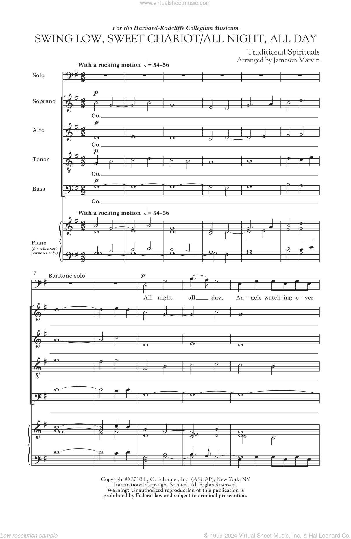 Swing Low, Sweet Chariot / All Night, All Day