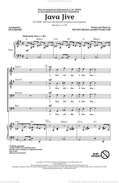 Java Jive (arr. Ed Lojeski)