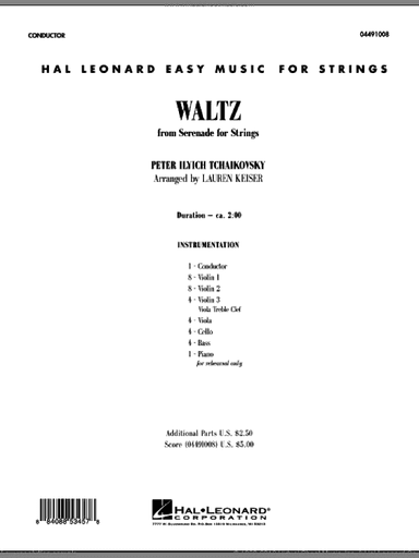Waltz (from Serenade For Strings) (COMPLETE)