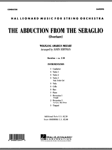 The Abduction From The Seraglio (Overture)