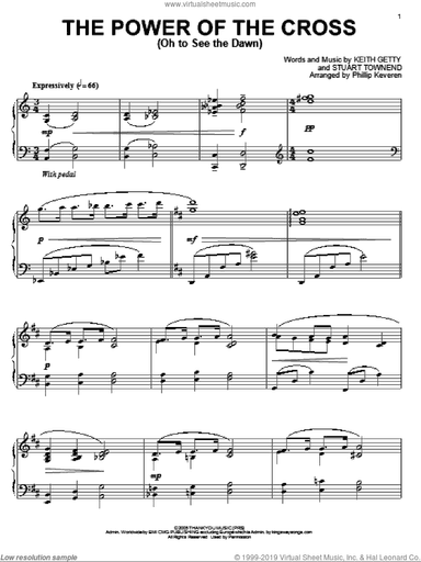 The Power Of The Cross (Oh To See The Dawn) [Jazz version] (arr. Phillip Keveren)