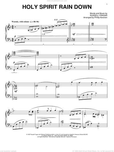 Holy Spirit Rain Down [Jazz version] (arr. Phillip Keveren)