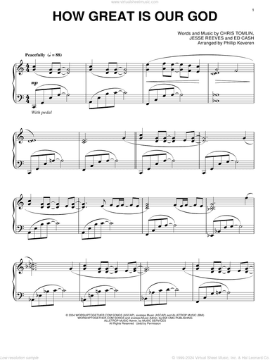 How Great Is Our God [Jazz version] (arr. Phillip Keveren)
