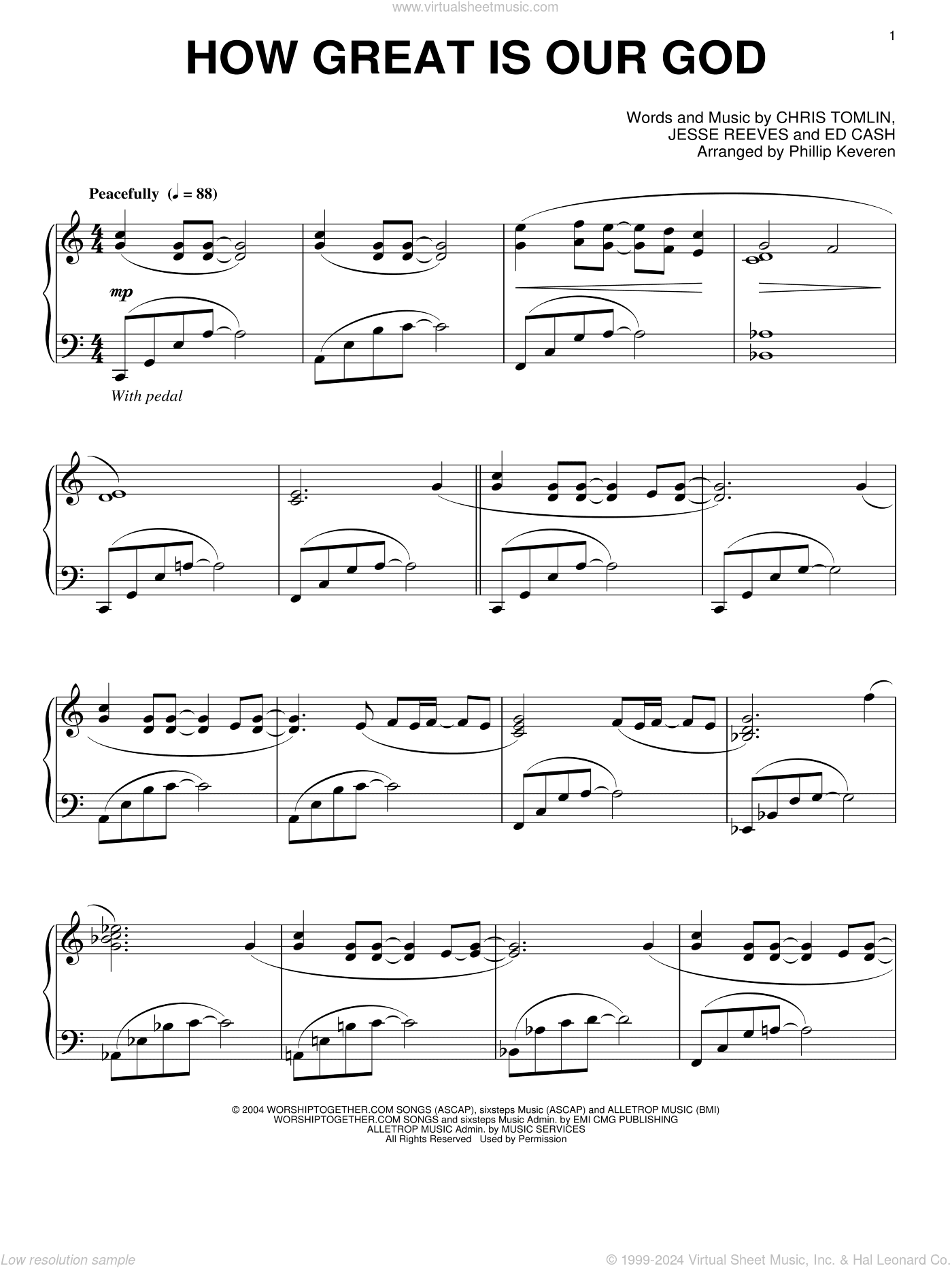 How Great Is Our God [Jazz version] (arr. Phillip Keveren)