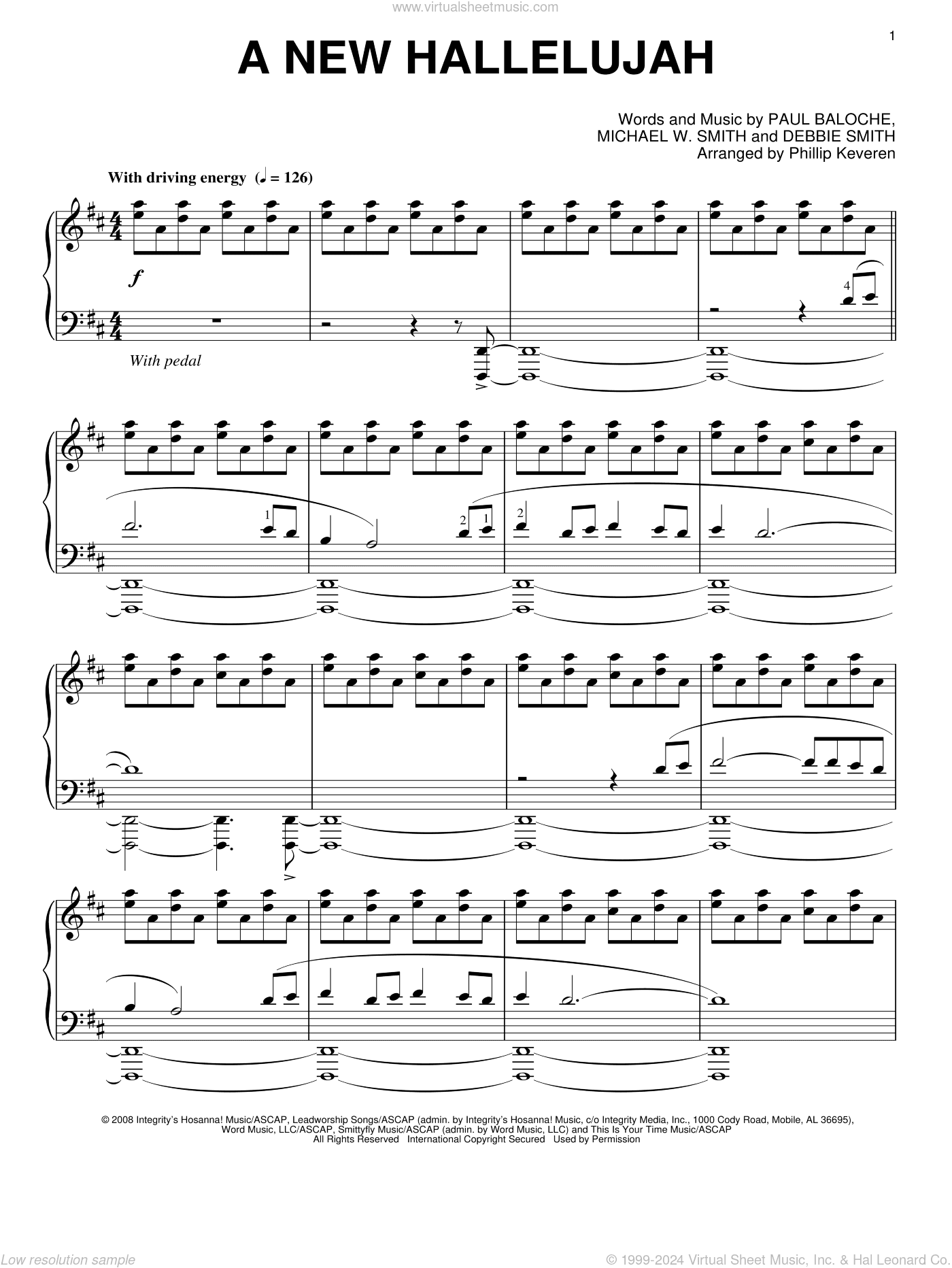 A New Hallelujah [Jazz version] (arr. Phillip Keveren)