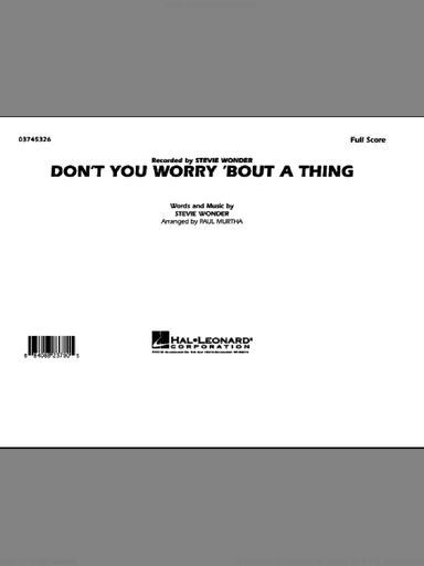 Don't You Worry 'Bout A Thing (COMPLETE)