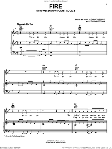 Fire (from Camp Rock 2)