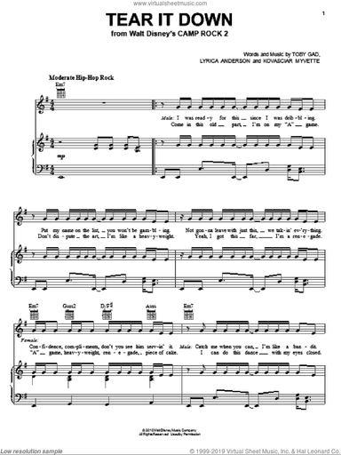 Tear It Down (from Camp Rock 2)