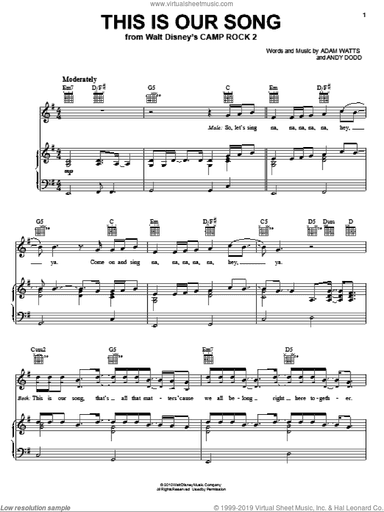 This Is Our Song (from Camp Rock 2)