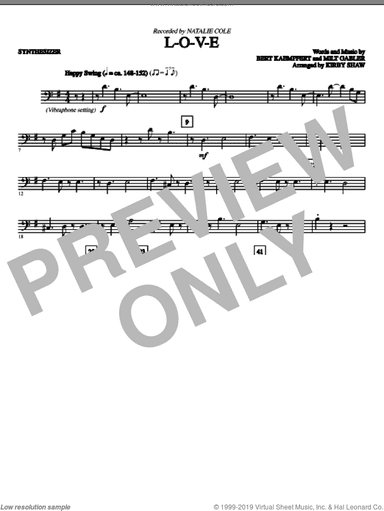 L-O-V-E (arr. Kirby Shaw) (complete set of parts)