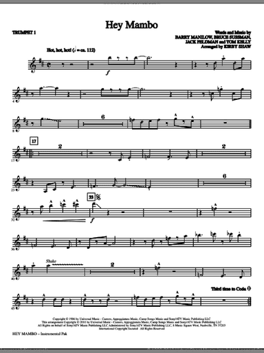 Hey Mambo (complete set of parts)